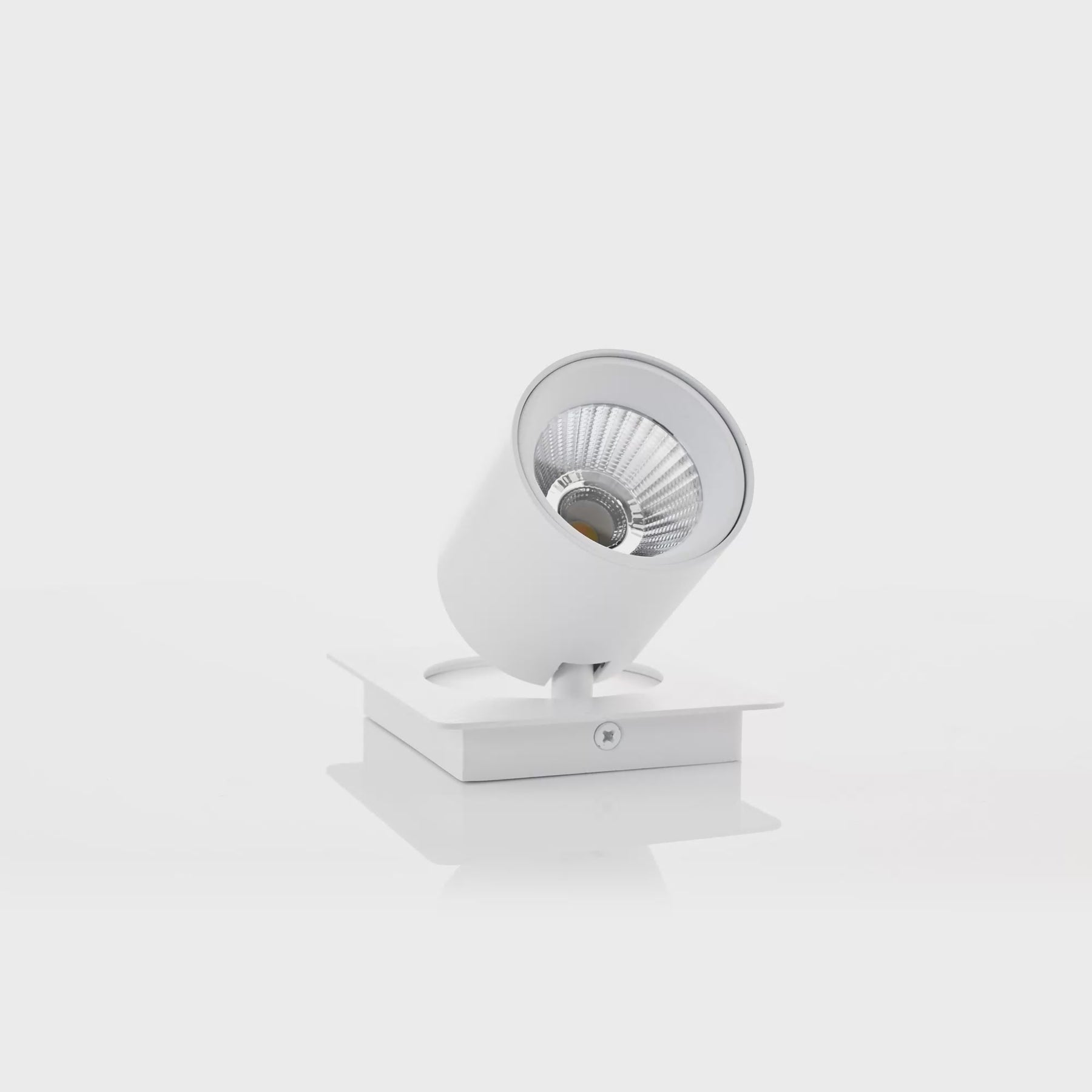 Sbarra LED Single Adjustable Spotlight 8W Tri Colour White - HV4003T-1-WHT
