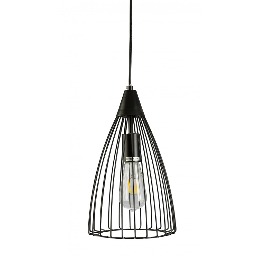 Buy Pendant Lights Australia Fiorentino Lighting - MALTA 1 Light Pendant Black