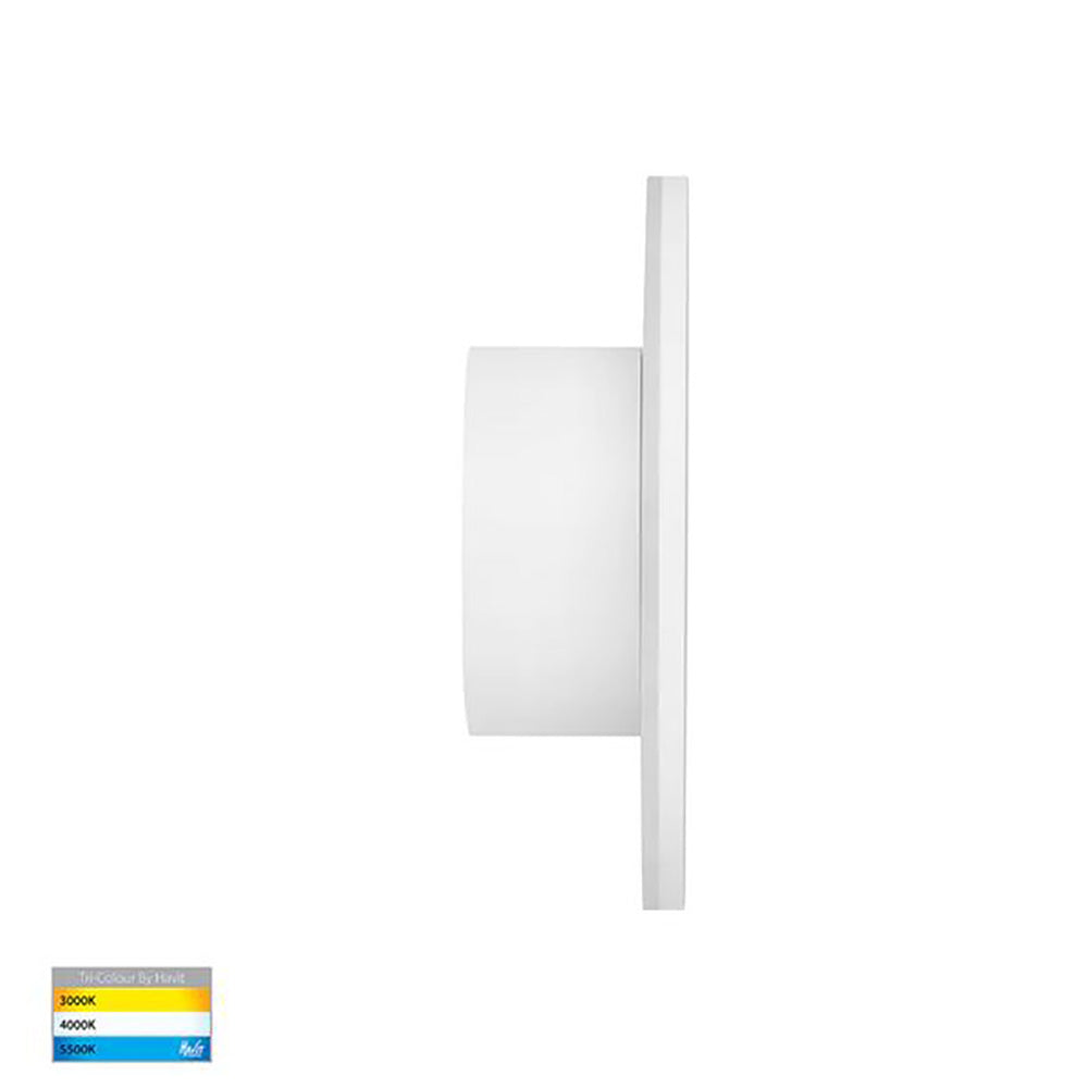 Buy Exterior Wall Lights Australia Halo Exterior Wall Light 12V 12W White Aluminium 3CCT - HV3592T-WHT-12V