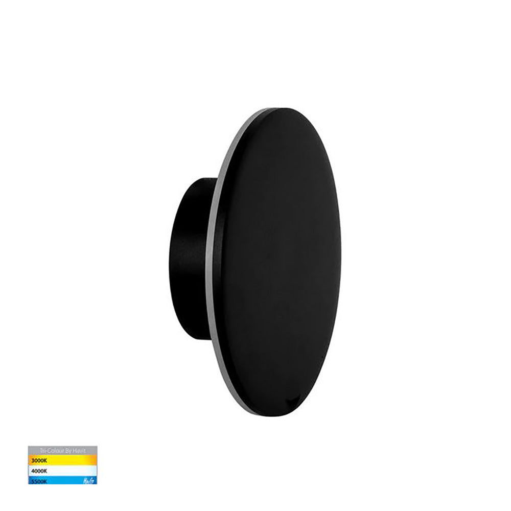 Buy Exterior Wall Lights Australia Halo Exterior Wall Light 12V 7W Black Aluminium 3CCT - HV3591T-BLK-12V