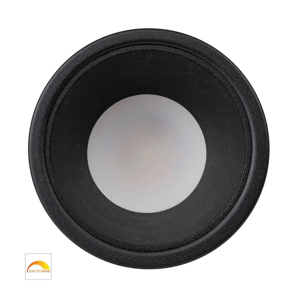 Buy Recessed LED Downlights Australia Round Recessed LED Downlight W82mm Black Aluminium / Insert 2 CCT - HV5529D2W-BB