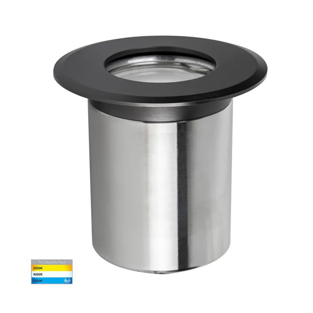 Buy Outdoor Step Lights Australia Ollo Outdoor Step Light 12V Graphite Stainless Steel 3CCT - 19022T-GPH