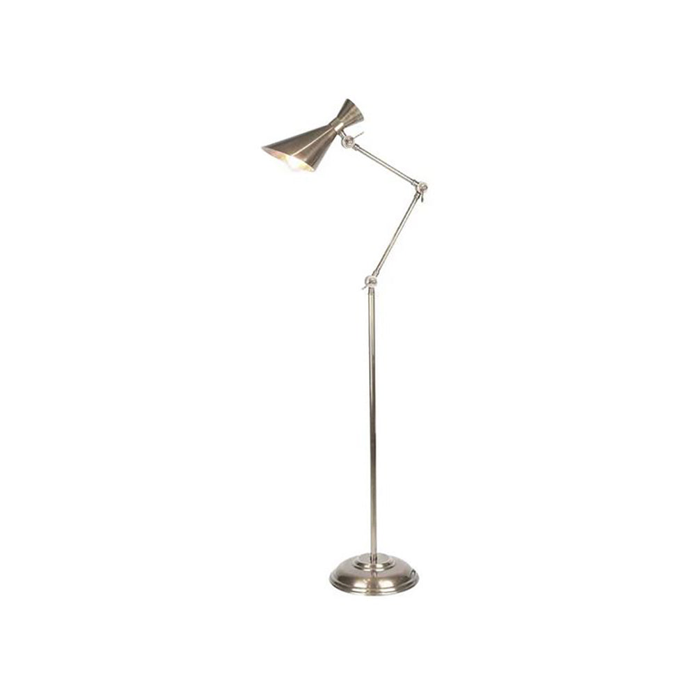 Grasshopper Floor Lamp Antique Silver Brass - ELPIM52310AS