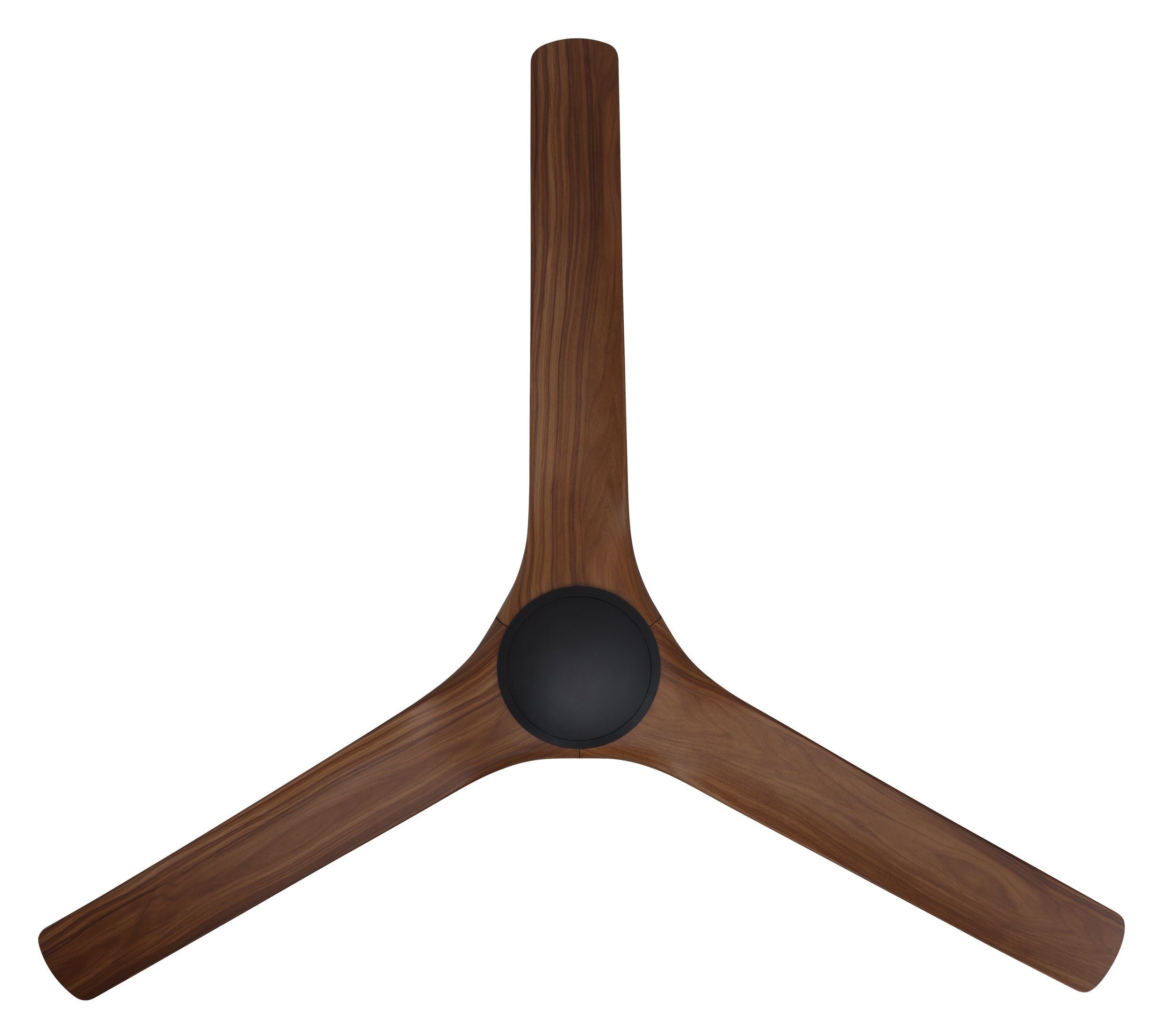 Tahiti DC Ceiling Fan 72" Matte Black With New Teak Blade - 20801907