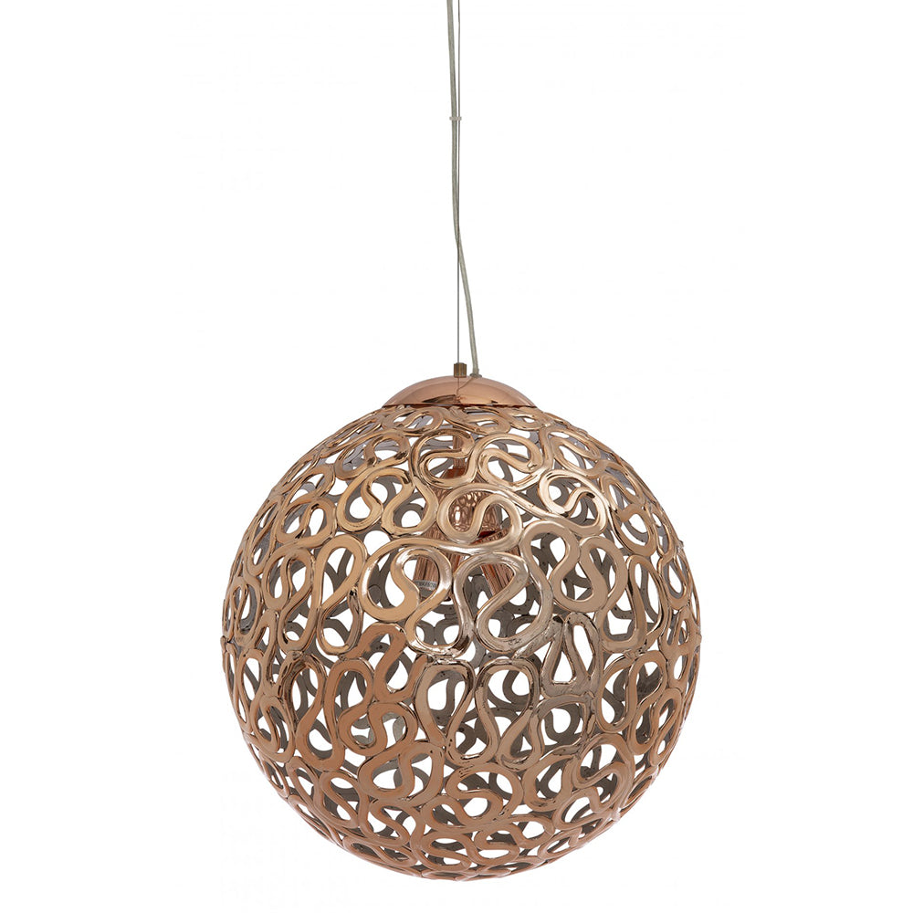 Buy Pendant Lights Australia Fiorentino Lighting - OREGON 1 Light Pendant 500mm Copper