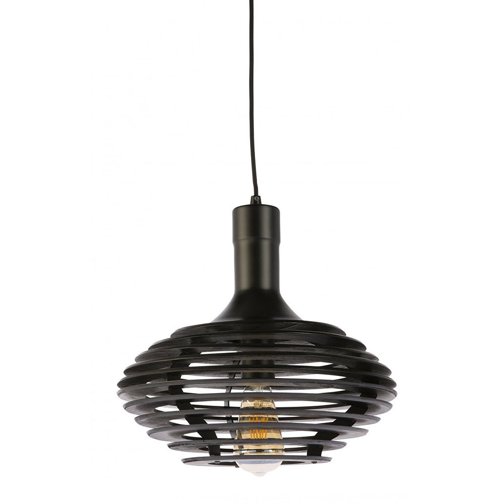 Buy Pendant Lights Australia Fiorentino Lighting - GALACTIC 1 Light Pendant 300mm Black