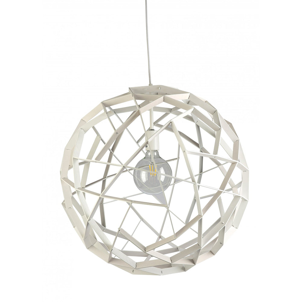 Buy Pendant Lights Australia Fiorentino Lighting - GEOGRO 1 Light Pendant 500mm White