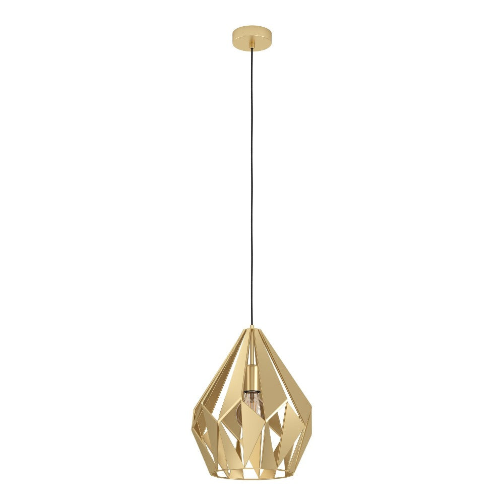 Buy Pendant Lights Australia CARLTON Pendant Light W310mm Gold Steel - 43814N