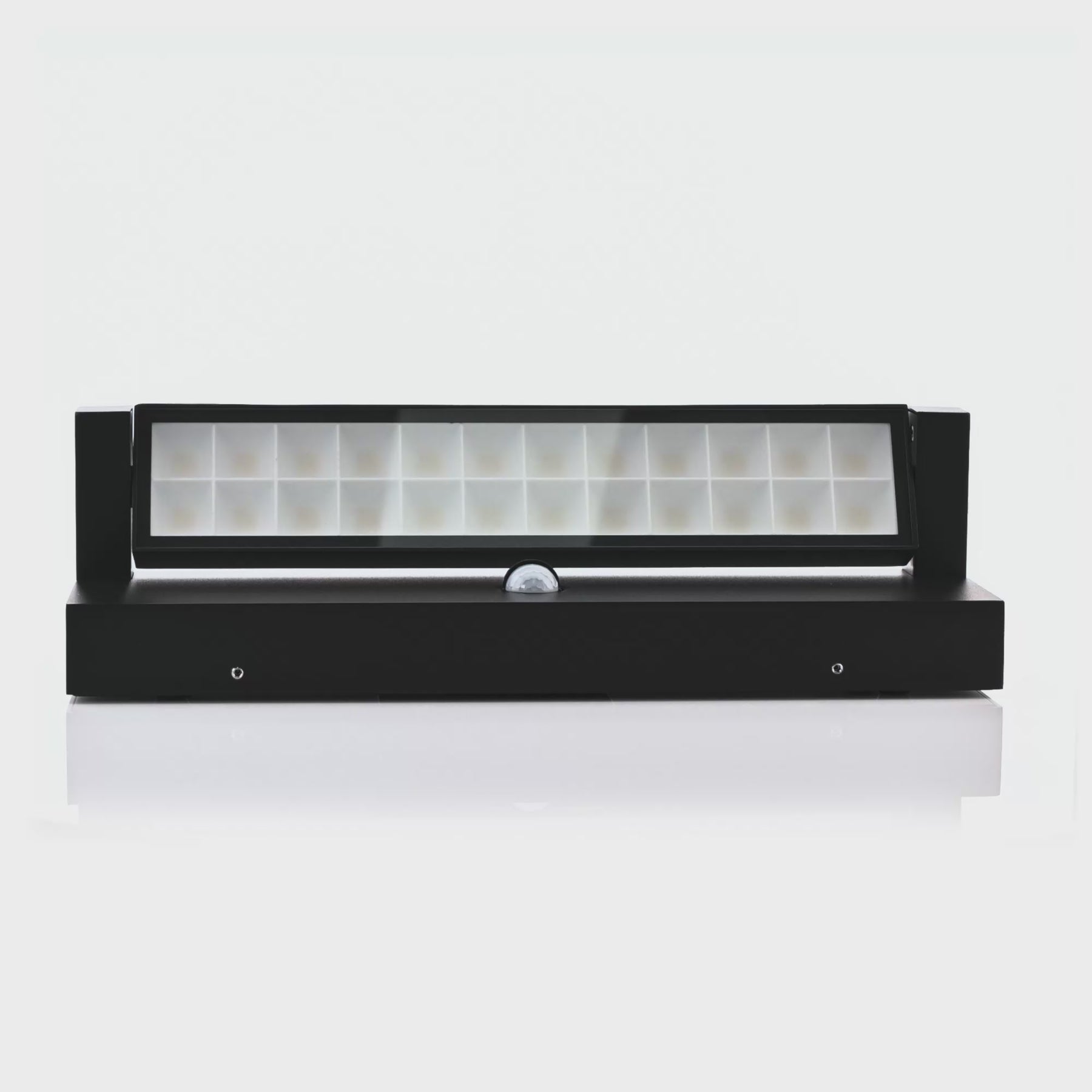 Locu Adjustable LED Floodlight With Sensor 240V 36W 3CCT Black - HV3733T-BLK-PIR
