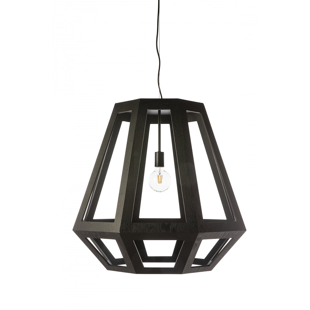 Buy Pendant Lights Australia Fiorentino Lighting - SANTON 1 Light Pendant Large Black