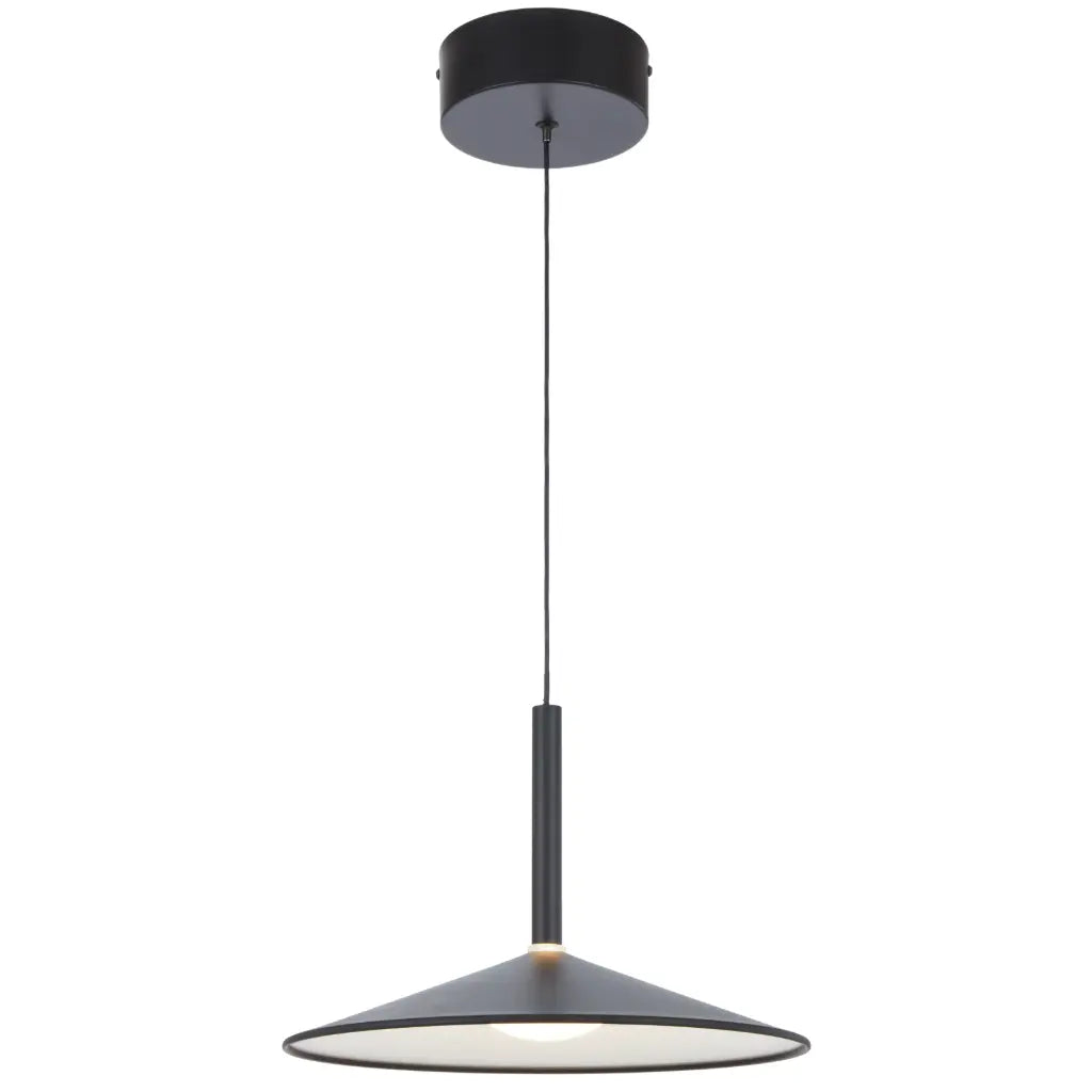 Benito Small LED Pendant Light 8W 3CCT Black - BENITO PE32-BKWH
