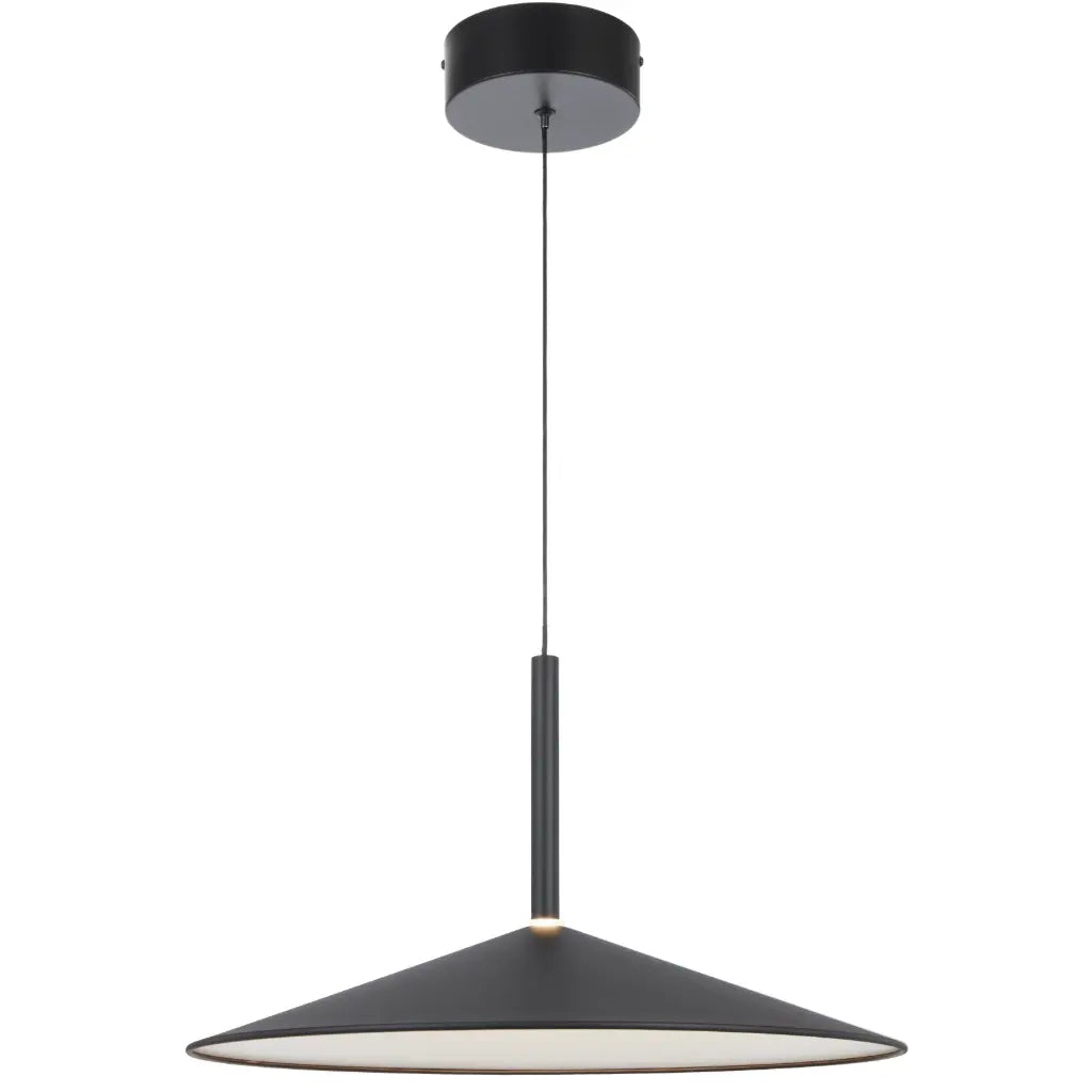 Benito Large LED Pendant Light 24W 3CCT Black - BENITO PE48-BKWH