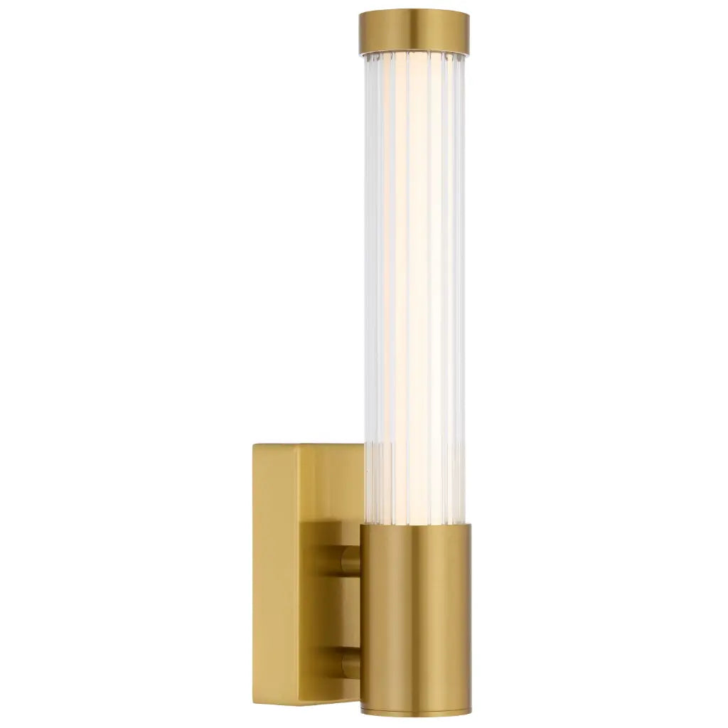Bremen Single LED Vanity Light 6W Tri Colour Antique Gold - BREMEN WB1-AG3C