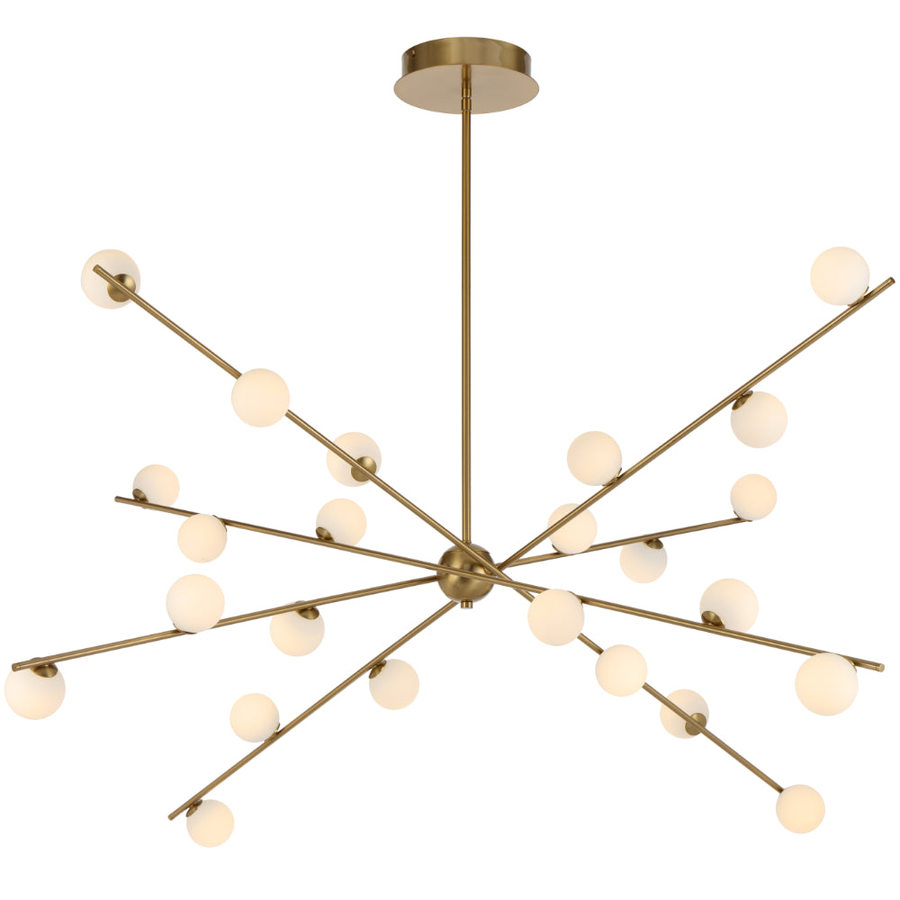 Captiva 1370mm LED Pendant Light 3W 3000K Antique Gold & Satin - CAPTIVA PE24-AG