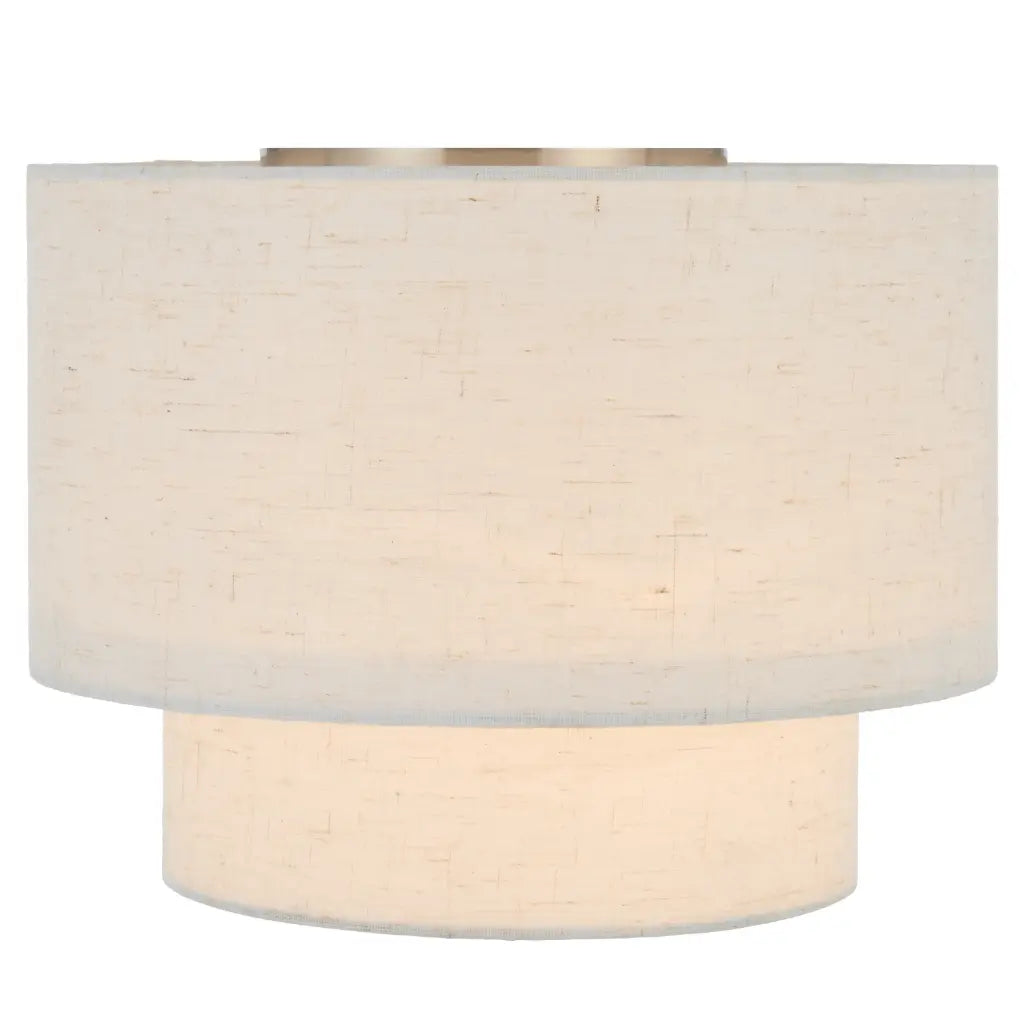 Gisele Small DIY Batten Fix Ceiling Light Nickel & Ivory - GISELE BF25-NKIV