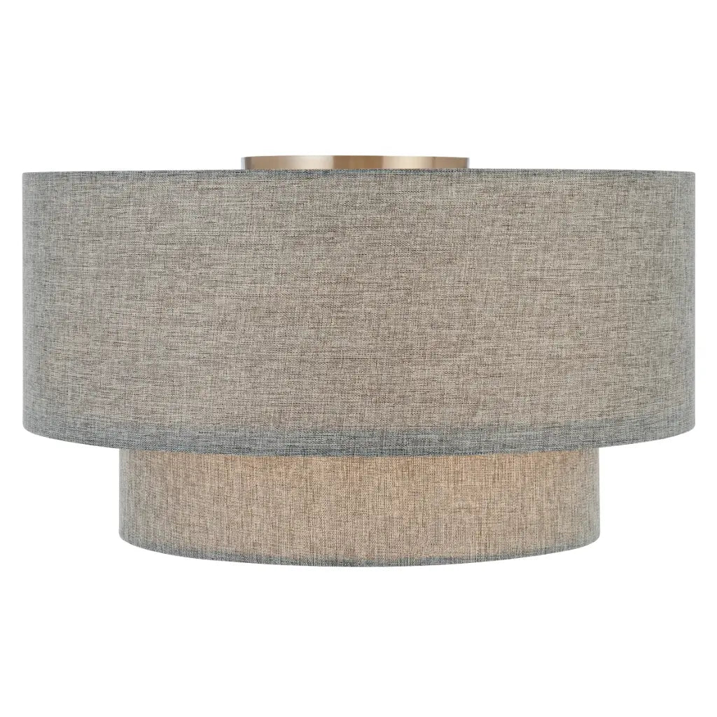 Gisele Large DIY Batten Fix Ceiling Light Nickel & Grey - GISELE BF35-NKGY
