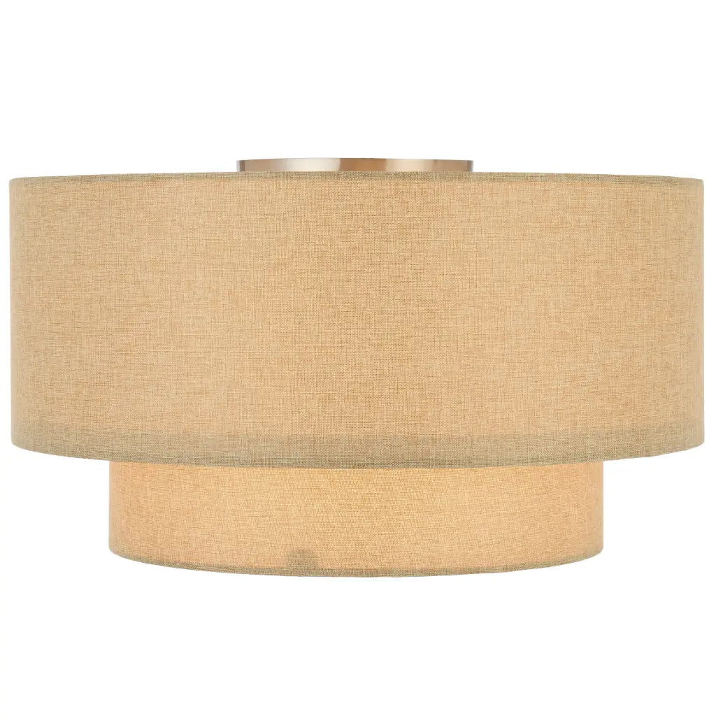 Gisele Large DIY Batten Fix Ceiling Light Nickel & Sand - GISELE BF35-NKSD