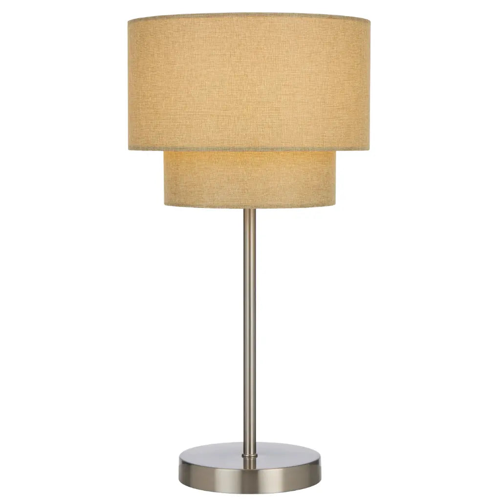 Gisele Table Lamp Nickel & Sand - GISELE TL-NKSD