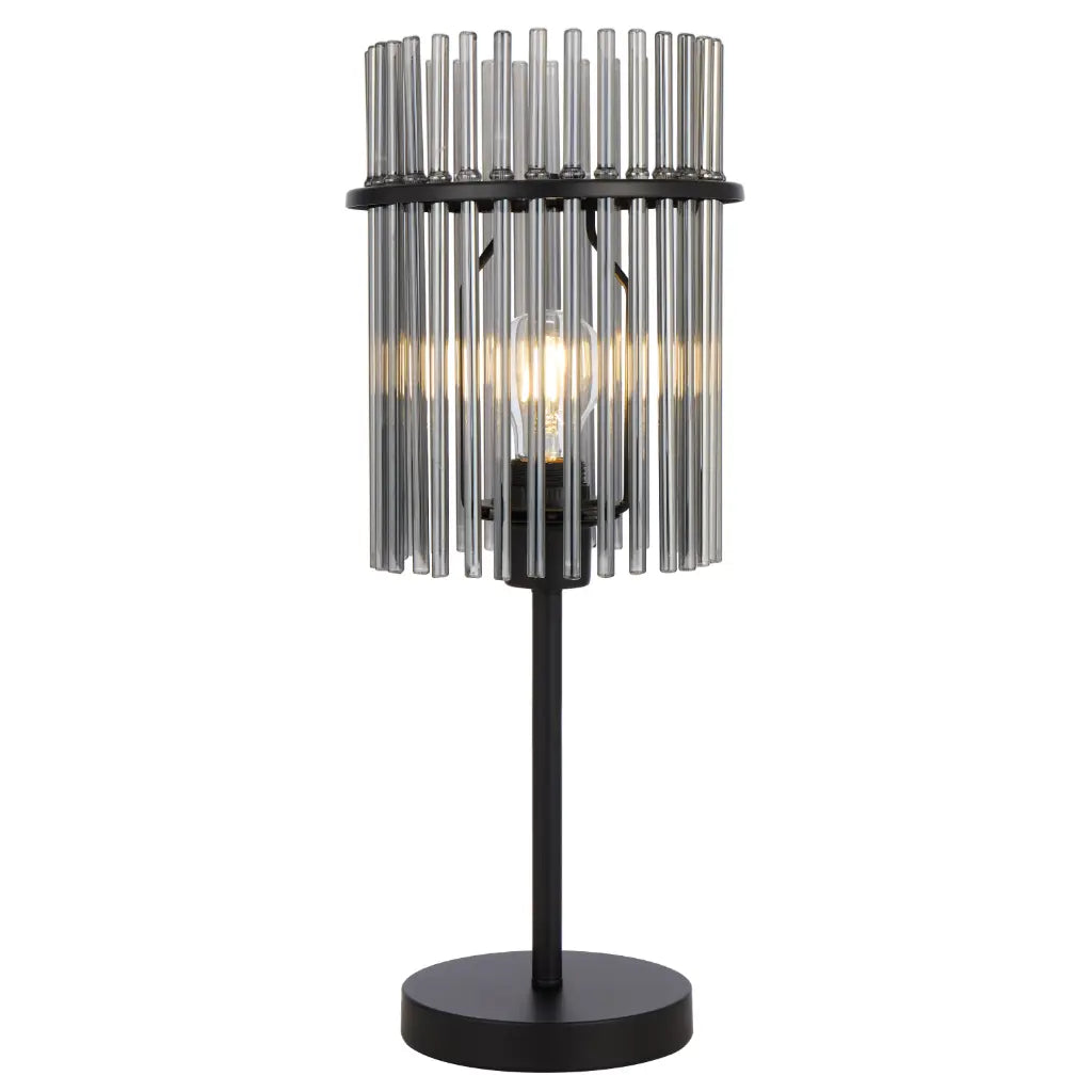 Quilo Table Lamp Black & Smoke - QUILO TL-BKSM