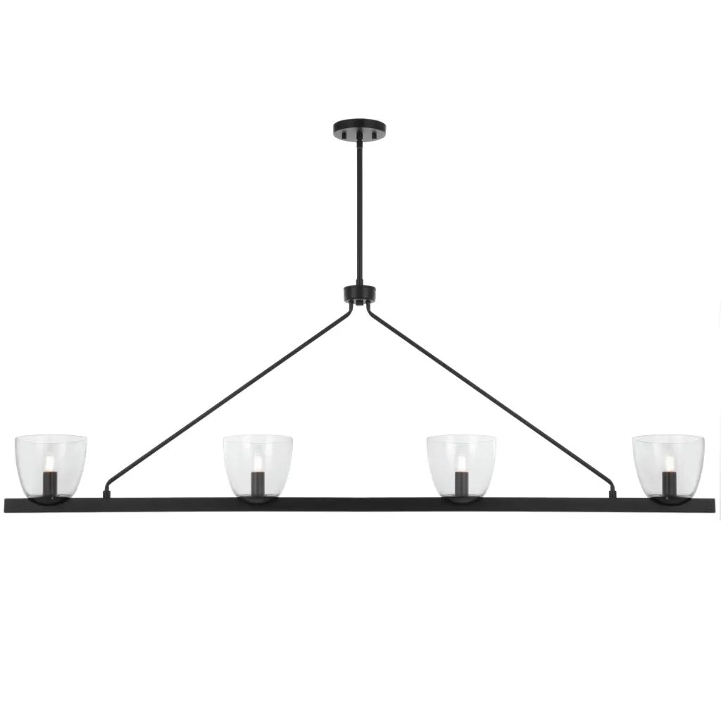 Radam 4 Light Bar Pendant Black - RADAM PE4B-BK