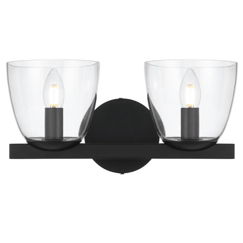 Radam Twin Wall Light Black - RADAM WB2-BK