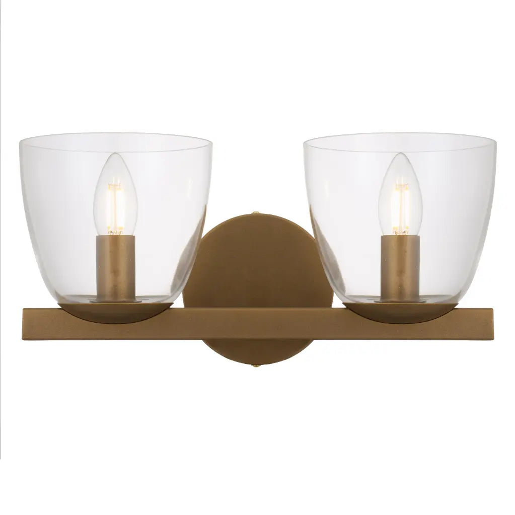 Radam Twin Wall Light Vintage Brass - RADAM WB2-VB