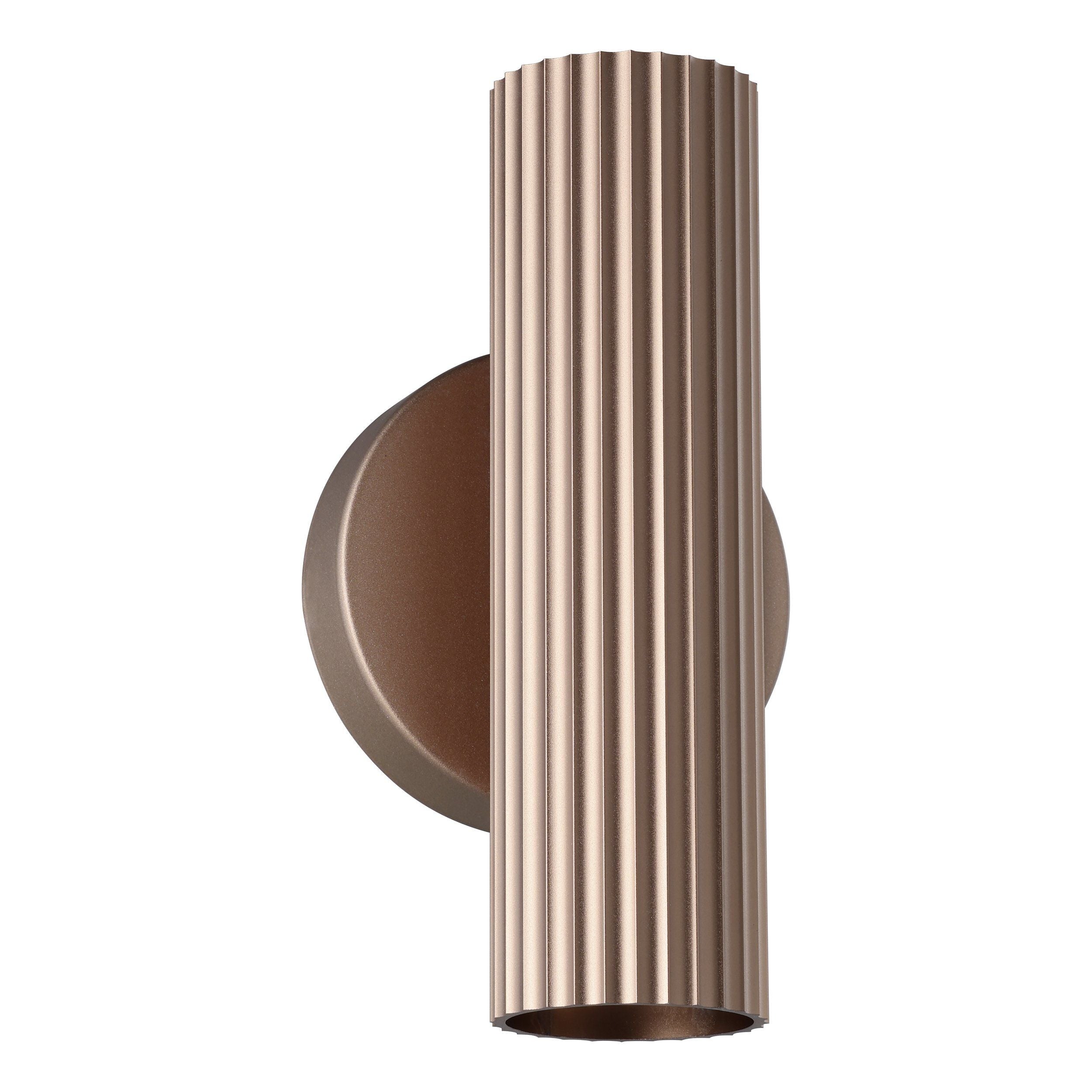Portillo LED Up / Down Wall Light 5W Tri Colour Bronze - 207179