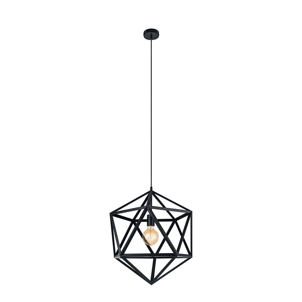 Buy Pendant Lights Australia Embleton Pendant Light W460mm Black Steel - 49762N