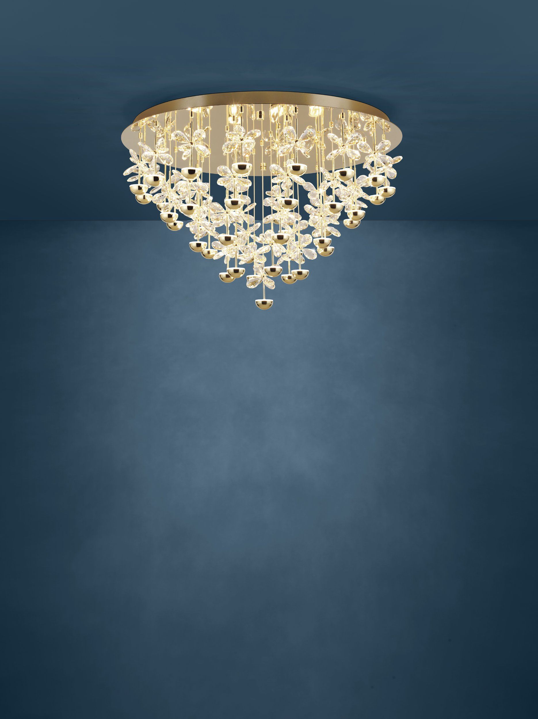 Pianopoli III LED Ceiling Pendant 1.8W 3000K Brass & Clear - 390309