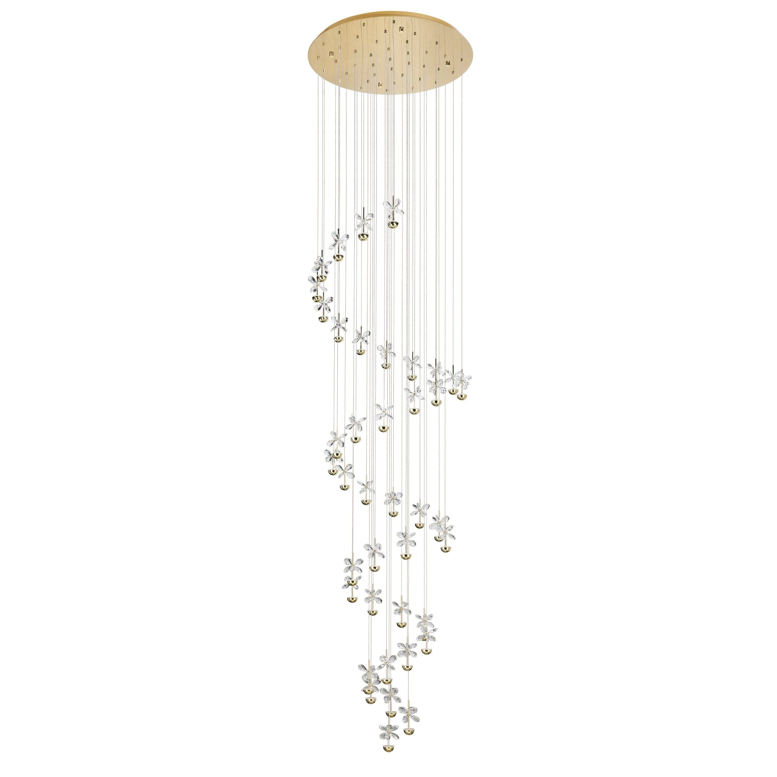 Pianopoli III LED Pendant Light 1.8W 3000K Brass & Clear - 390311