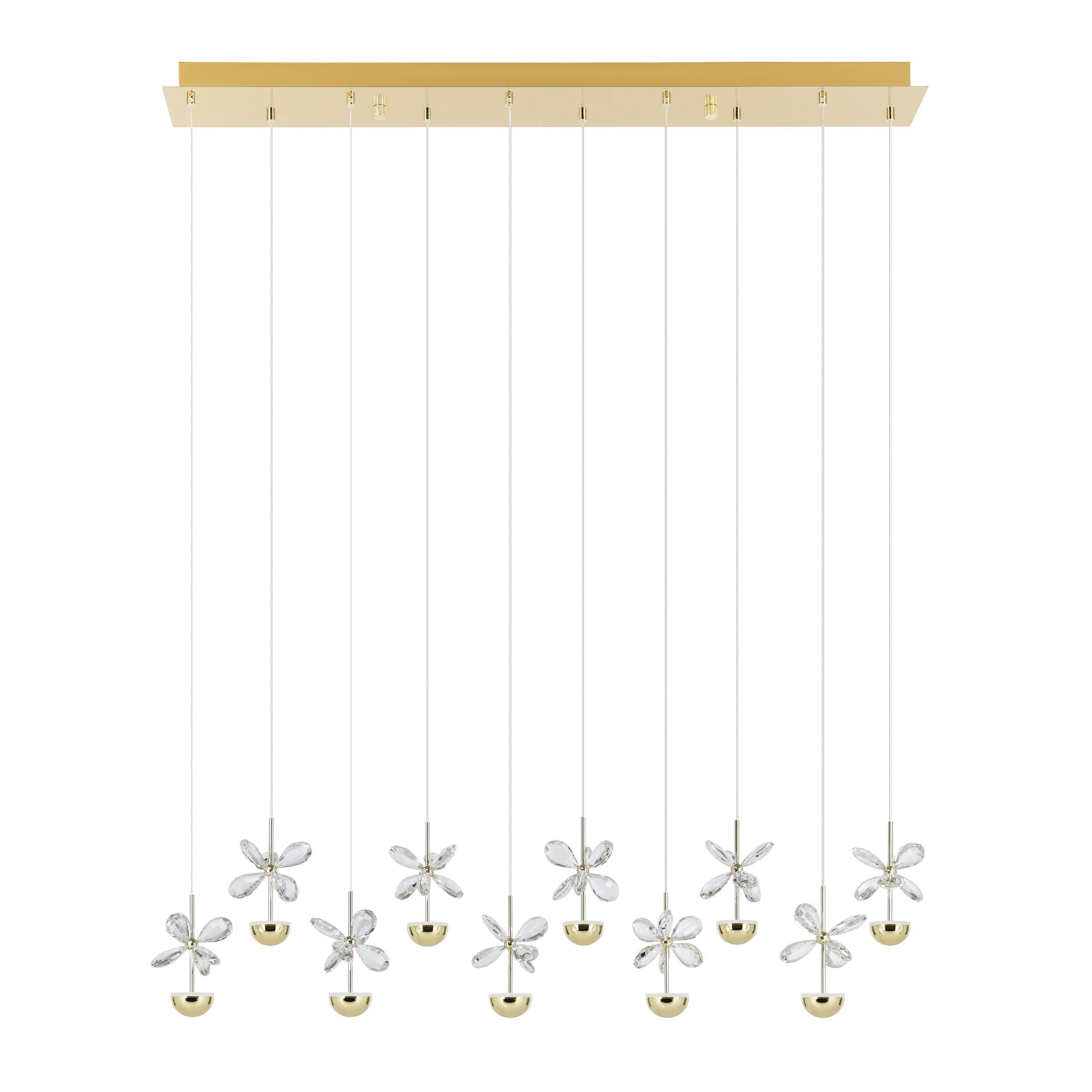 Pianopoli III LED Island Pendant Light 2.3W 3000K Brass & Clear - 390314