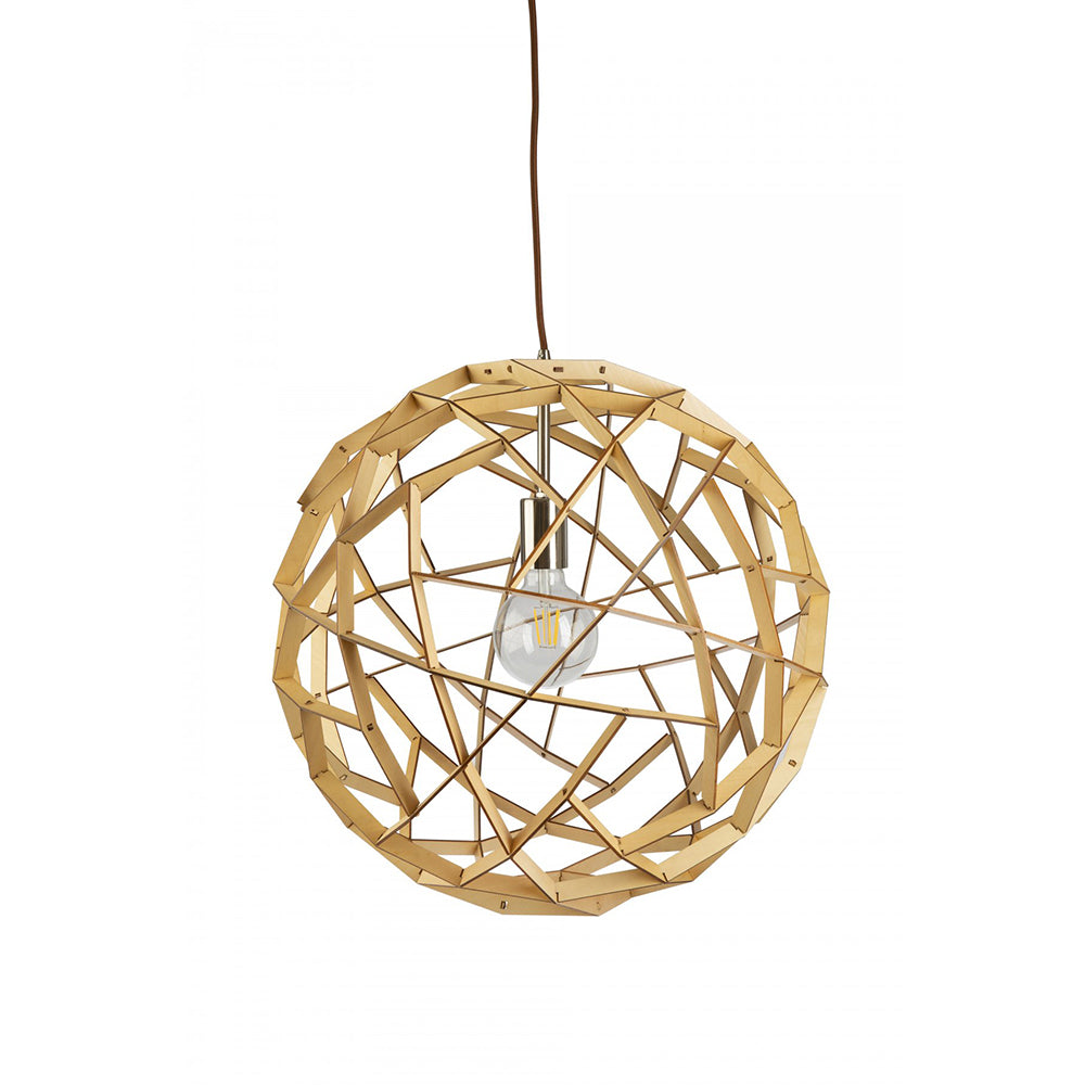 Buy Pendant Lights Australia Fiorentino Lighting - GEOGRO 1 Light Pendant 600mm Wood