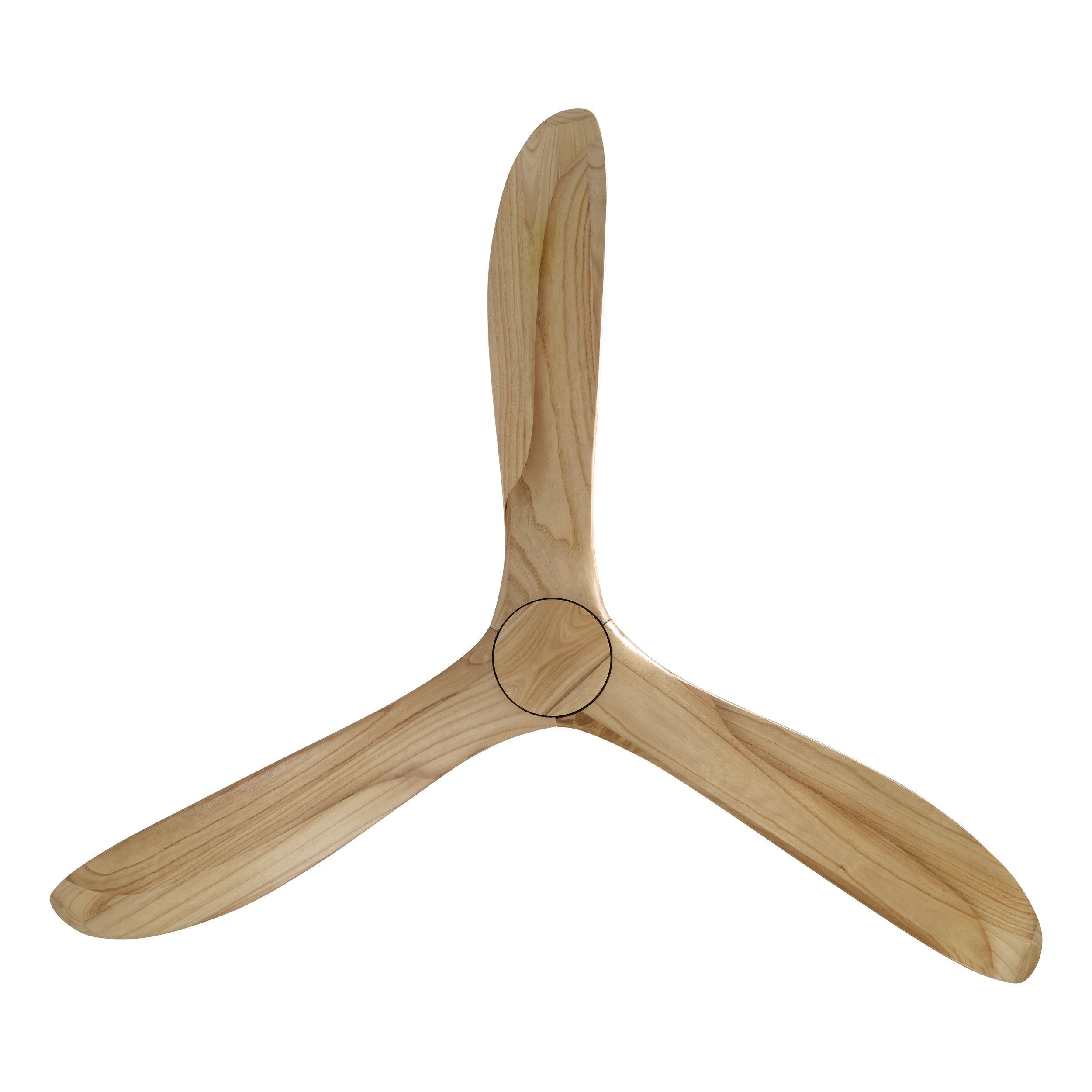 Currumbin DC Ceiling Fan 80" Matte White & Natural Timber Blade - 20619321