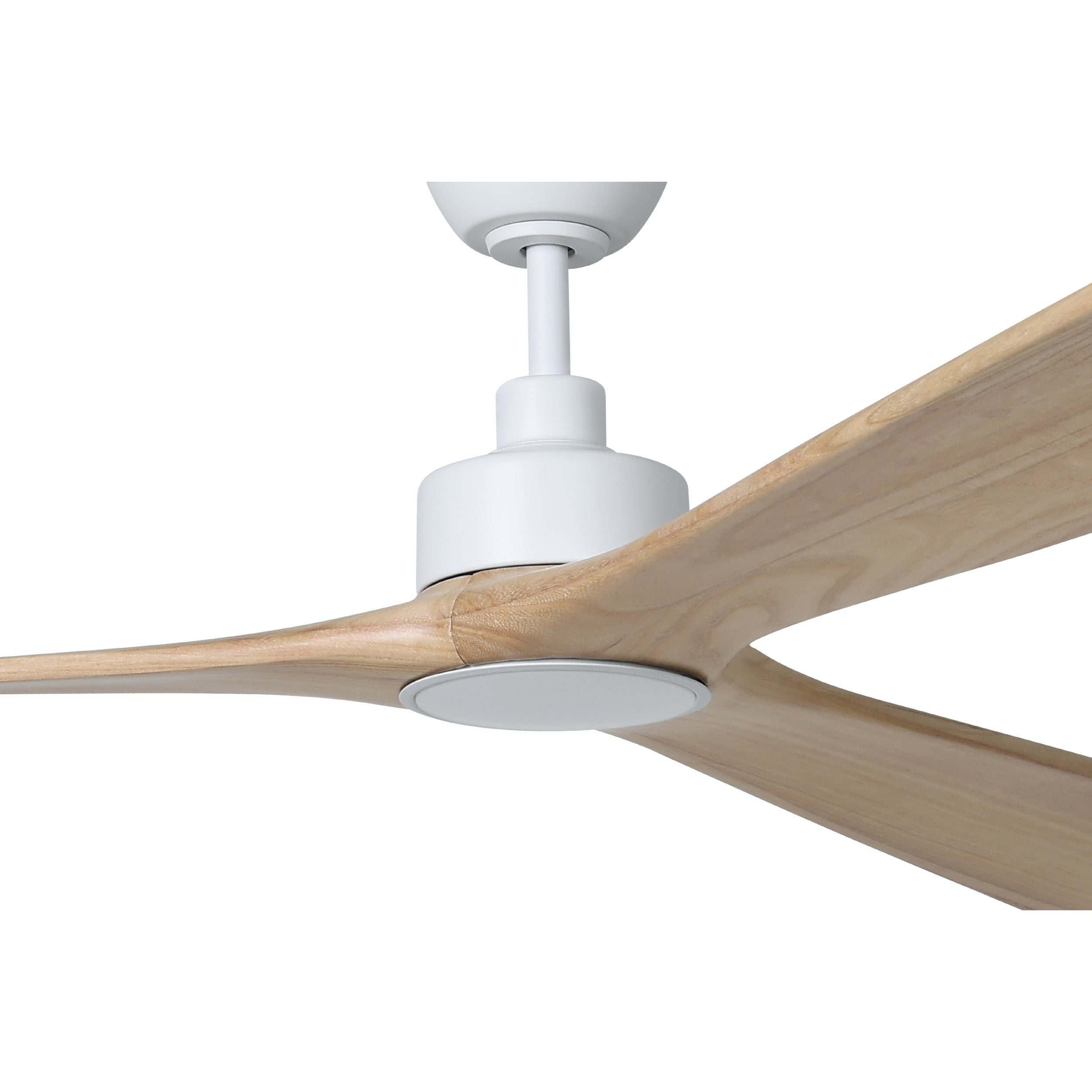 Currumbin DC Ceiling Fan 100" Matte White & Natural Blade - 20619421