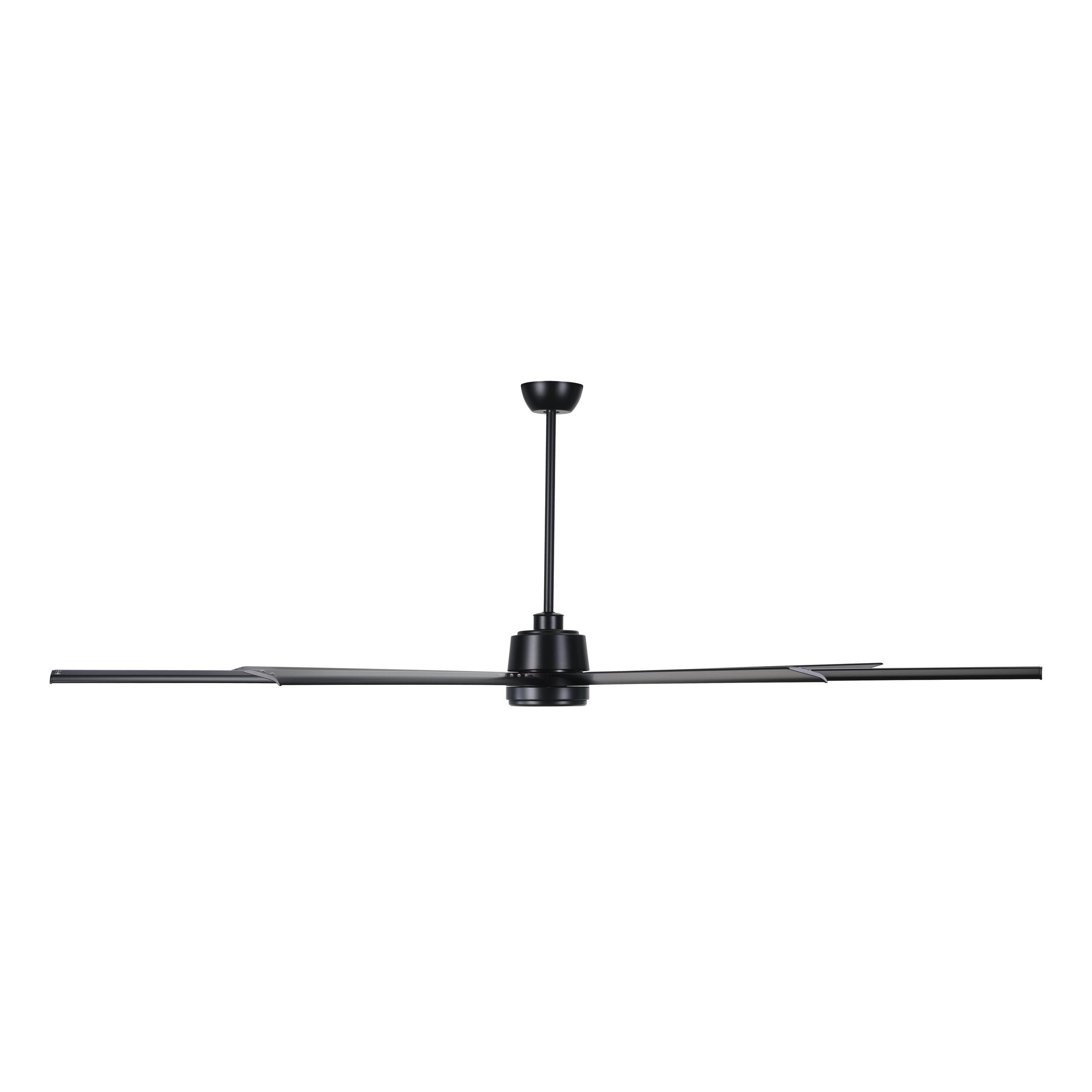 Tourbillion DC Ceiling Fan 100" Aluminium Matte Black Blade - 20618602