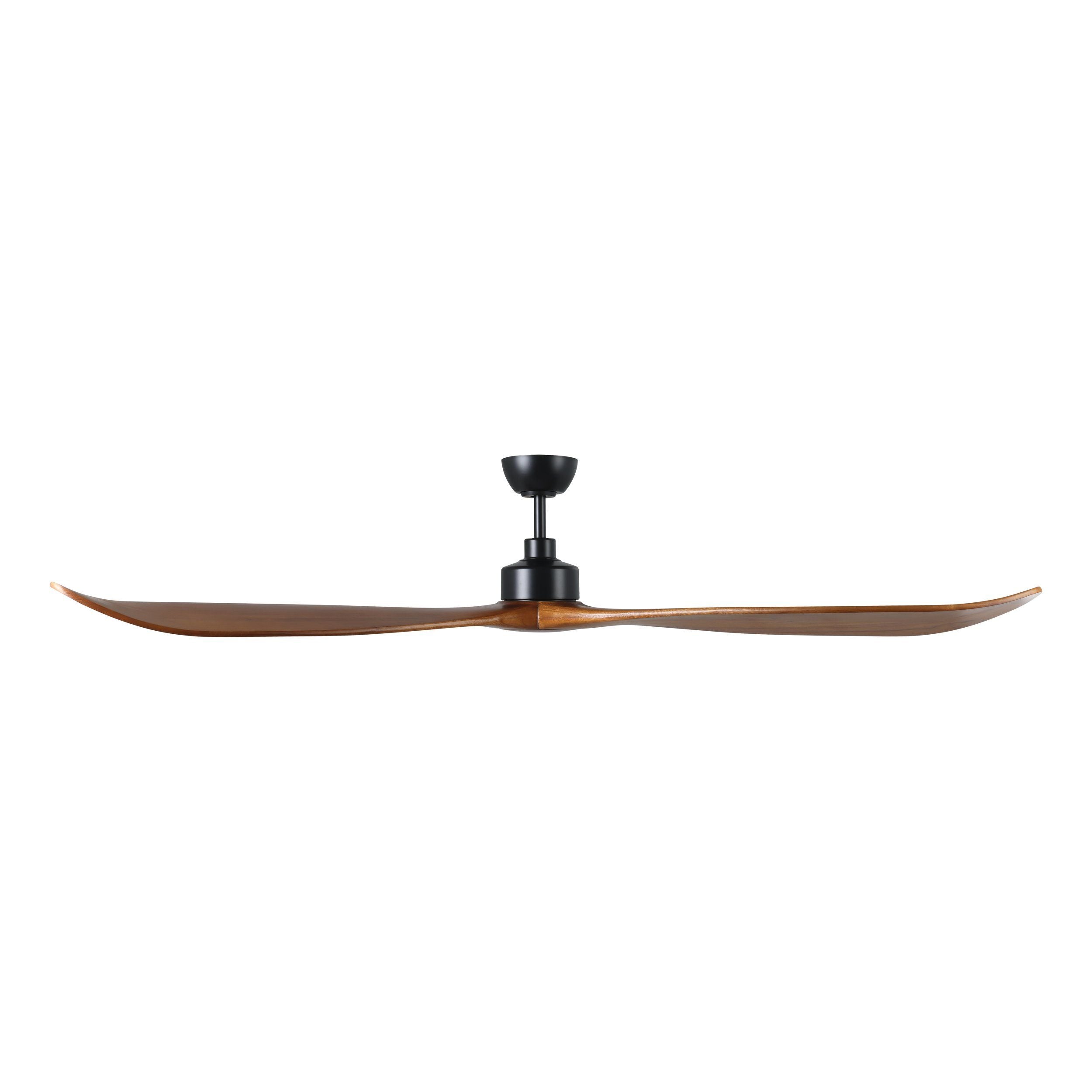 Currumbin DC Ceiling Fan 80" Matte Black & Merbau Blade - 20619328