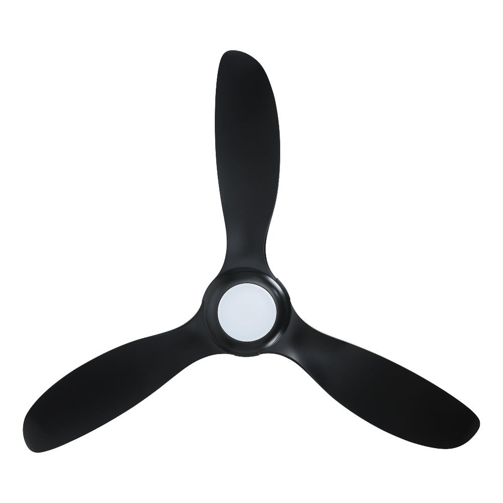 Buy DC Ceiling Fans With Light Australia KURRAWA DC Ceiling Fan 60" Tuneable White LED Light Black - 20618802