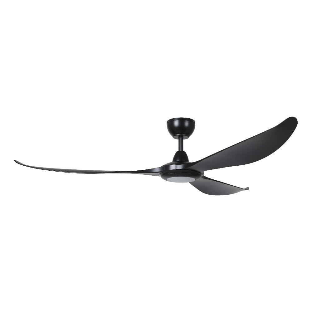 Buy DC Ceiling Fans With Light Australia KURRAWA DC Ceiling Fan 72" Tuneable White LED Light Black - 20619102