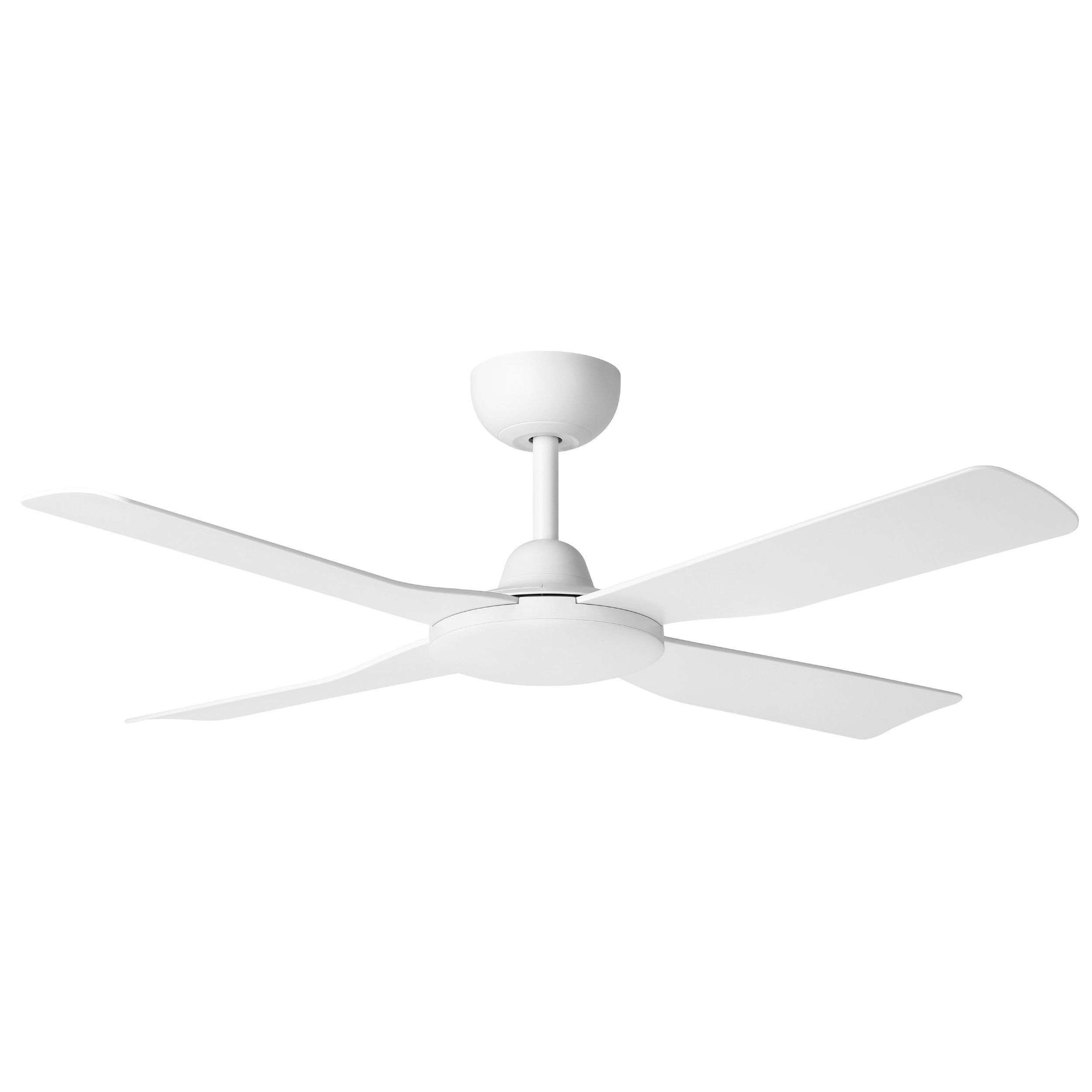 Aloha DC Ceiling Fan 52" Matte White & White Blade With Wall Controller - 20663201
