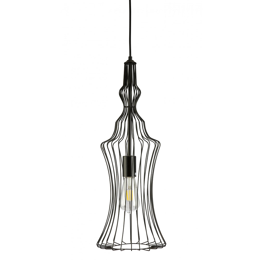 Buy Pendant Lights Australia Fiorentino Lighting - ELBA 1 Light Pendant Black