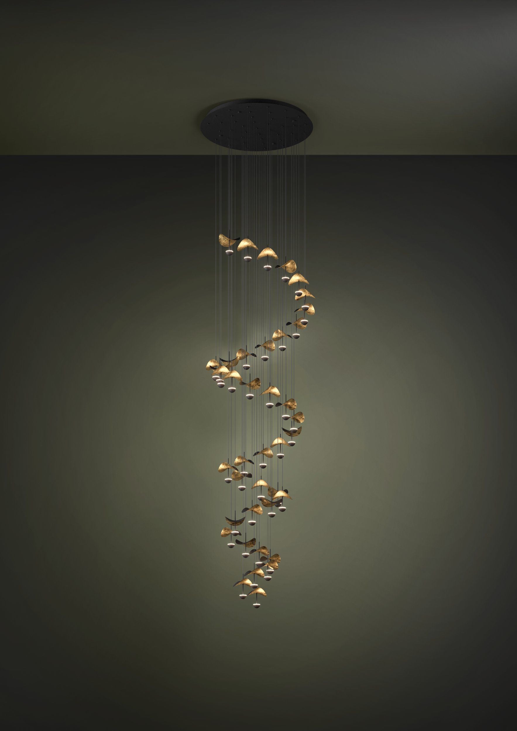 Dracera LED Pendant Light 1.8W 3000K Black & Gold - 390437