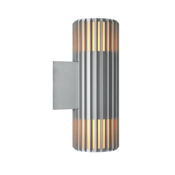 Aludra Aluminium Up & Down Wall Light Aluminium - 2418121010