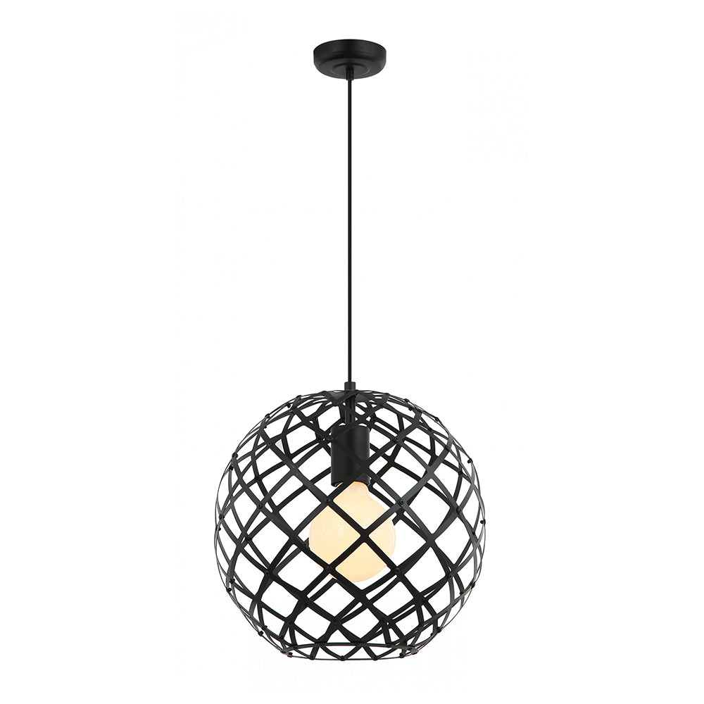 Buy Pendant Lights Australia Fiorentino Lighting - SANSIRO 1 Light Pendant 300mm Black