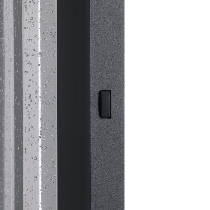 VILLAGRAZIA Exterior Wall 2 Lights H600mm Black Aluminium 3CCT - 205924