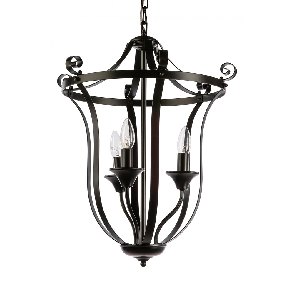 Fiorentino Lighting - BALMORE 3 Light Ceiling Lanterns Black
