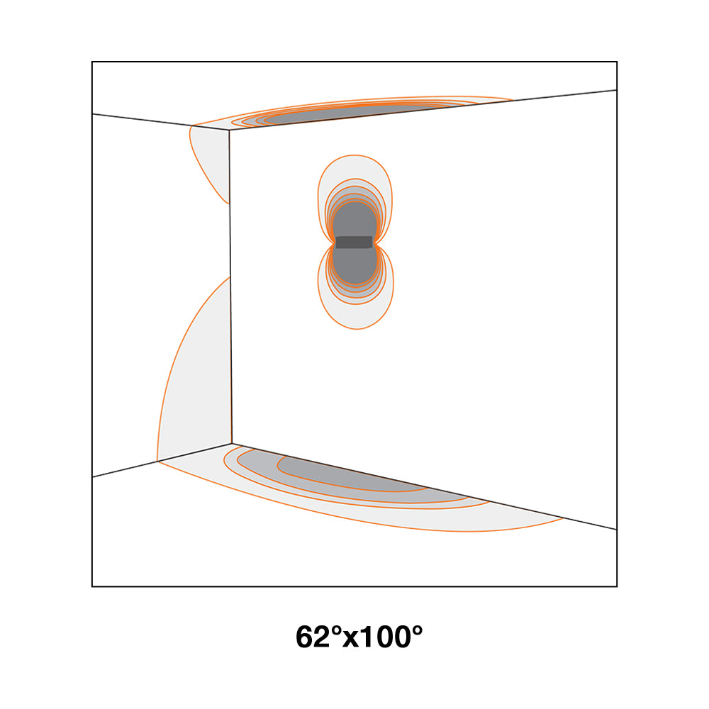 Berica Out 1.2 Convex Up & Down Wall Light 56W CRI80 On / Off Aluminium 2700K - BU1210