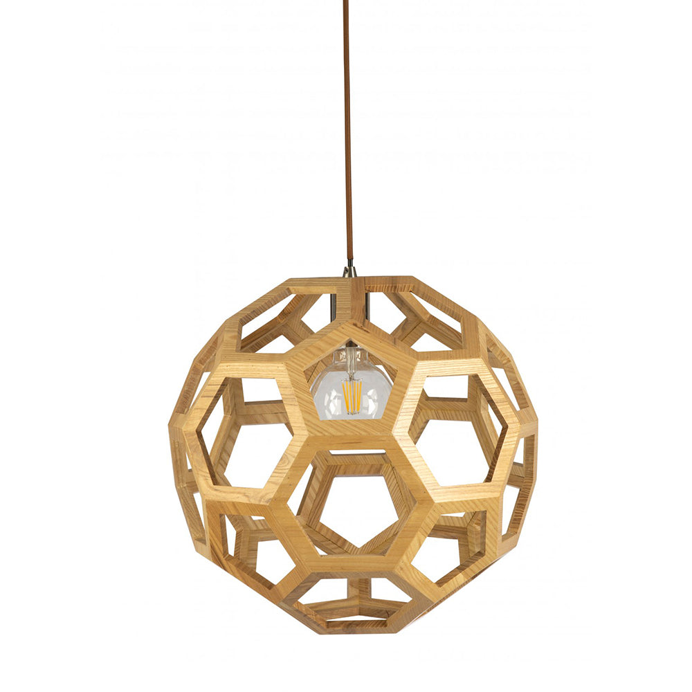 Fiorentino Lighting - BANEGA-60 1 Light Pendant Wood