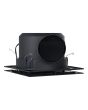 Samba LED Plastic Square Exhaust Fan 10W TRI Color Black - 206816N