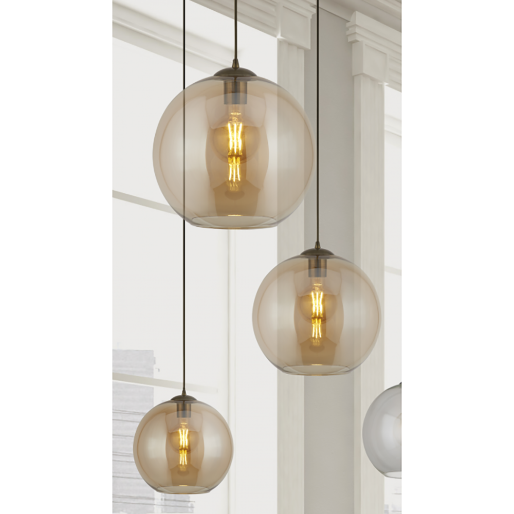 Pendant Light W250mm Brass Glass - QH1621-AM