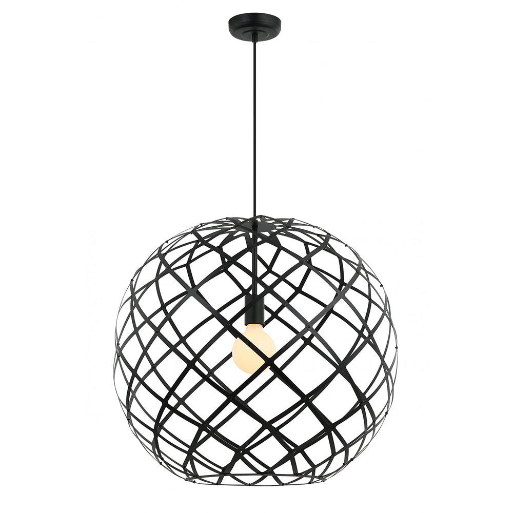 Buy Pendant Lights Australia Fiorentino Lighting - SANSIRO 1 Light Pendant 600mm Black